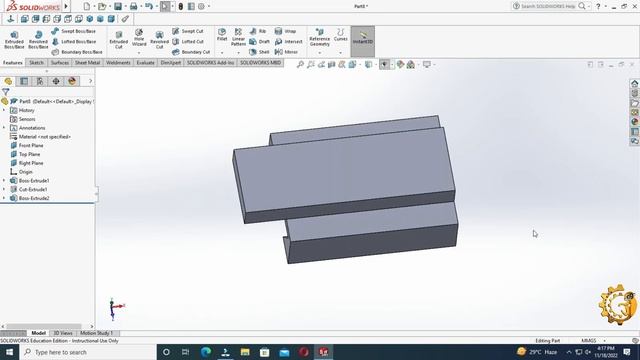3D CAD MODEL- SOLIDWORKS FOR PRACTICE. EXERCISE #102 смотреть онлайн