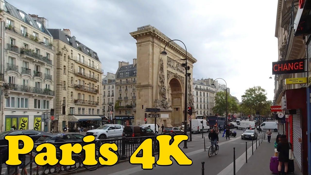 Paris, France. Walking Tour [4K].