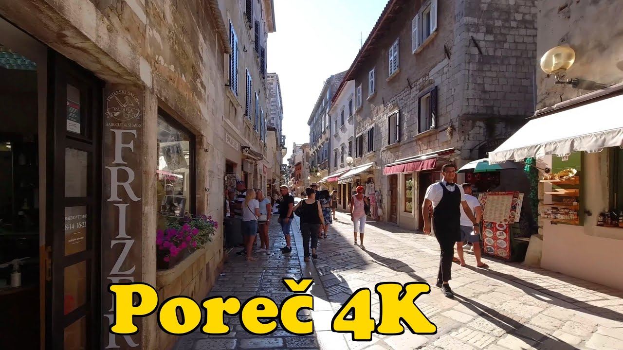 Poreč, Croatia. Walking Tour [4K].