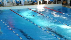 Плавание, Катя Даниленко. 11апреля 2025 г. 4х50 Комплекс. 25-и метровый бассейн.