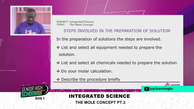 SHS1 - INTEGRATED SCIENCE - MOLE CONCEPT ( PT 3 ) смотреть онлайн