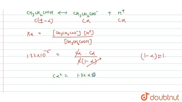 The ionization constant of propionic acid is `1.32xx10^(-5)`. Calculate the degree of ionization... смотреть онлайн