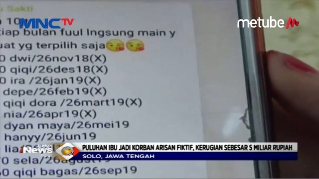Korban Arisan Fiktif, Puluhan Ibu di Kota Solo Alami Kerugian Rp5 Miliar - LIP 26/06 смотреть онлайн