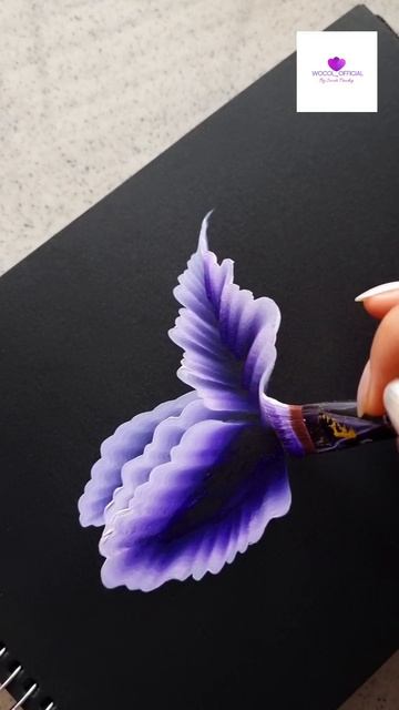 Iris flower onestroke Painting #artvideo #arttutorial #flowerpainting #arttutorial смотреть онлайн