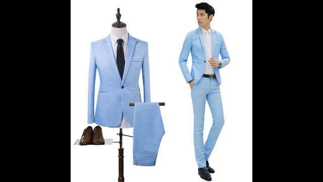 Top Fashion trends Sky Blue Pant Coat Suit For Man |2020 Blazerz Design смотреть онлайн