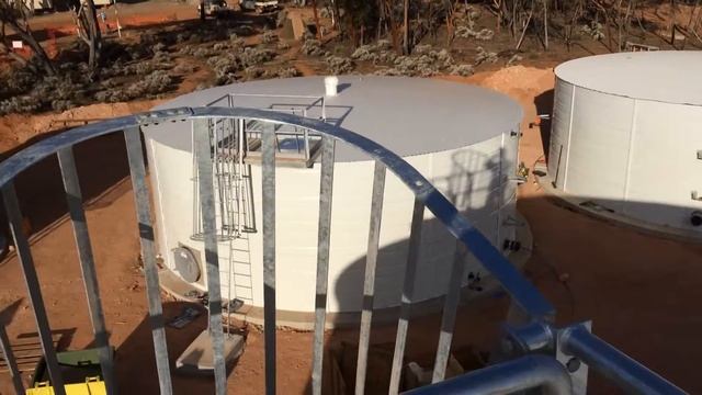 Mining Camp Wastewater Treatment Tanks
