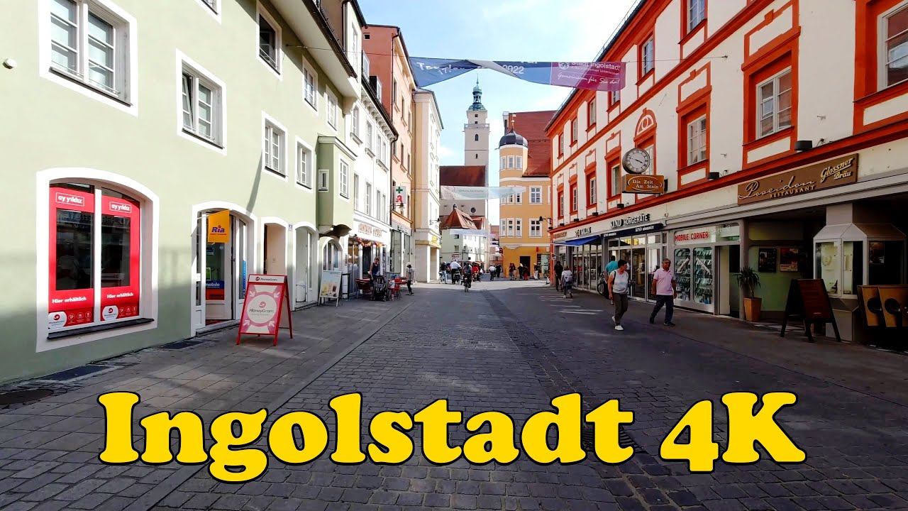 Ingolstadt, Germany. Walking Tour [4K].