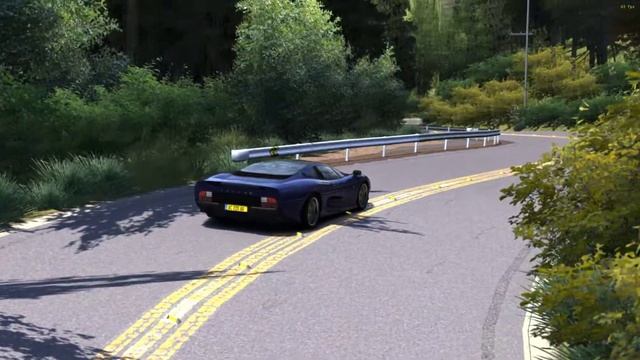 Assetto Corsa Jaguar XJ220 at Dousojin Touge смотреть онлайн