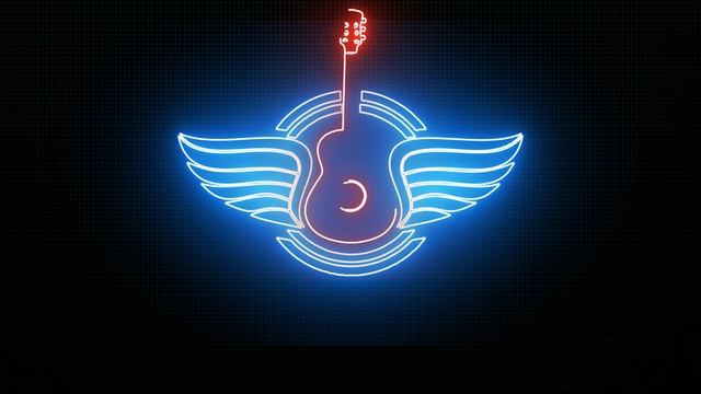 Neon Guitar Academy Animation Logo смотреть онлайн