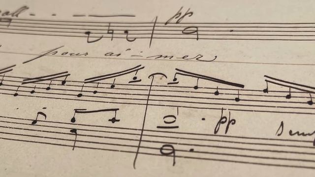 César Franck : Musical Manuscript of "Loving" FWV 76 смотреть онлайн