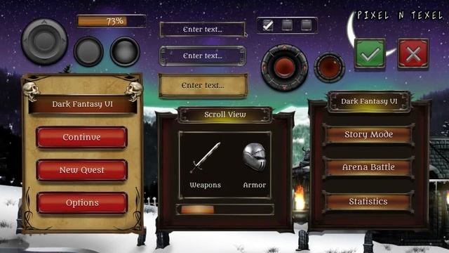 Dark Fantasy GUI Pack - Unity Asset Store