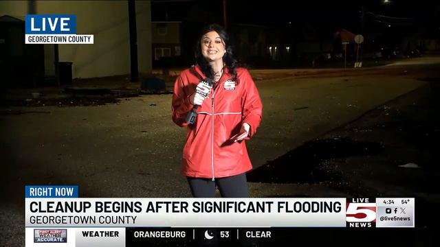 VIDEO: Cleanup begins in Charleston, Georgetown after storm brings heavy rains, flooding смотреть онлайн