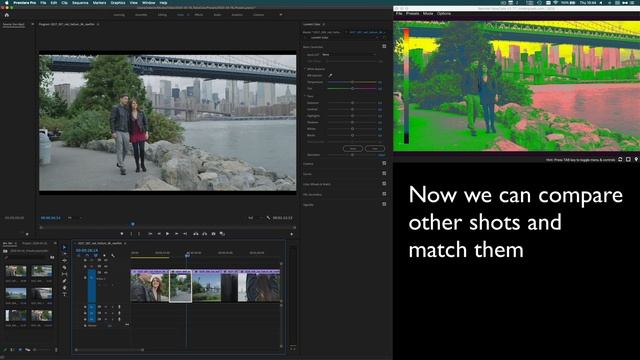 Remote False Color in Premiere Pro, step by step exposure matching