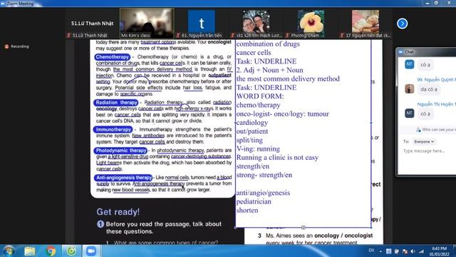 CK1 -Tiếng Anh - Buổi 19- Book3 - Bài 8 - Cancer смотреть онлайн