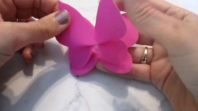 Farfalle con gomma eva/crepla/ Idee bomboniere con gomma eva/crepla смотреть онлайн
