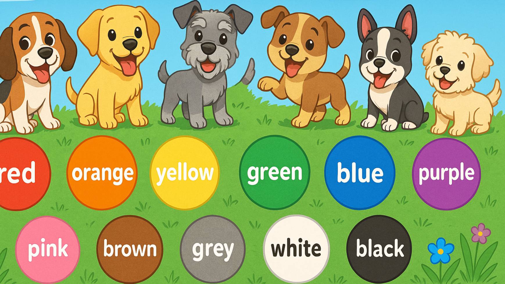 🌈 Какие бывают цвета? Учим с радостью! 😊🎨 — Учим цвета на английском! смотреть онлайн