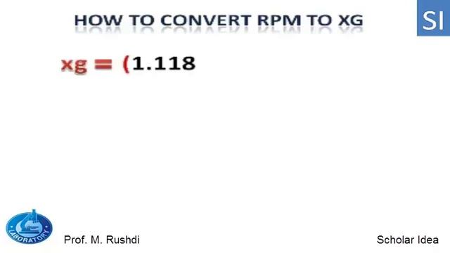 Convert Between centrifugation Speed: rpm to xg смотреть онлайн