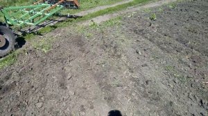Прополка тыквы самодельным культиватором!