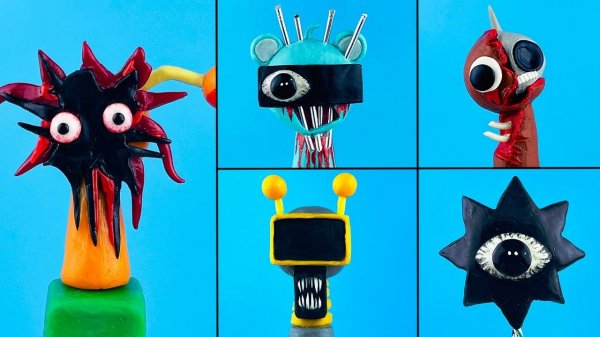 Лепим фигурки СПРУНКИ ФАЗА 3 🎵 Sprunki Phase 3 Лепка ОК часть 2