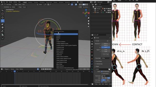 Walk Cycle Animation Tutorial in Blender смотреть онлайн