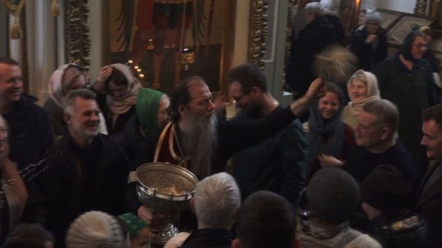 Освящение вербы в Троицком храме. 130425. смотреть онлайн