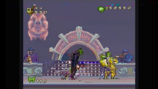 Super Nintendo (Snes) 16-bit The Mask Battle with Bosses