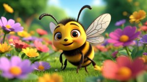 Пчёлка мультик для детей,песенка для малышей,развивающие мультики для детей.