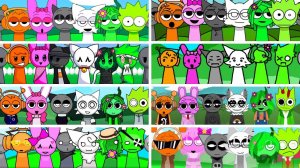 Incredibox - Sprunki, но ЛЮБОВНЫЕ ПАРЫ ВСЕ вместе в разных модах | Incredibox Sprunki