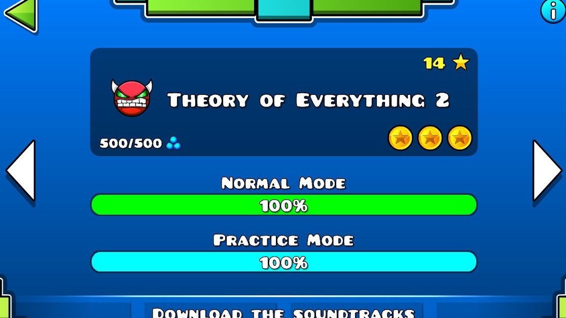Geometry Dash - Theory of Everything 2 (Все Монеты) смотреть онлайн