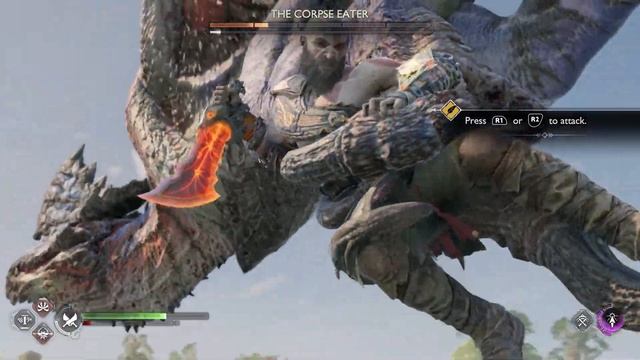 God of War Ragnarok - The Jungle: Trail of The Dead: Slay The Dragon: Kill The Corpse Eater Fight смотреть онлайн