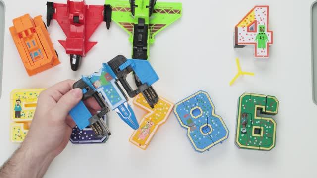 Цифры трансформеры Майнкрафт Мега Роботы смотреть онлайн