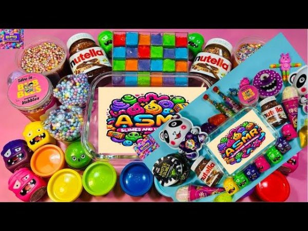 Satisfying video ASMR  Mixing Slime Relaxing slime | unpacking the slime