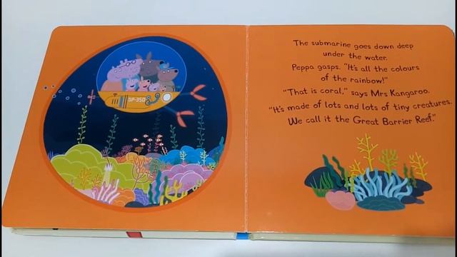 Reading Peppa Pig Book Peppa Visits the Great Barrier Reef - Story Time смотреть онлайн