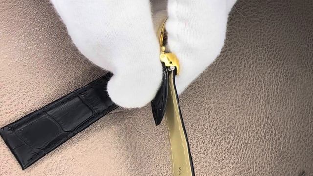 How To Attach Cartier Deployment Clasp To Solo Calibre Tank Solo Ronde Leather Strap | NobleStrap