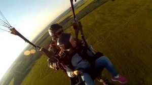 Учебные полёты на параплане для детей. Даша.