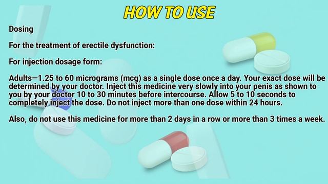 Caverject (alprostadil) how to use: used to treat erectile dysfunction смотреть онлайн