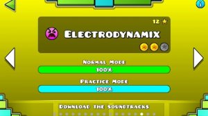 Geometry Dash - Electrodynamix (Все Монеты)
