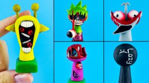 Лепим фигурки СПРУНКИ ФАЗА 3 🎵 Sprunki Phase 3 Лепка ОК часть 3