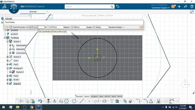 3DExperience (Part Design CATIA) - Pad (Multi-Pad) and Pocket смотреть онлайн