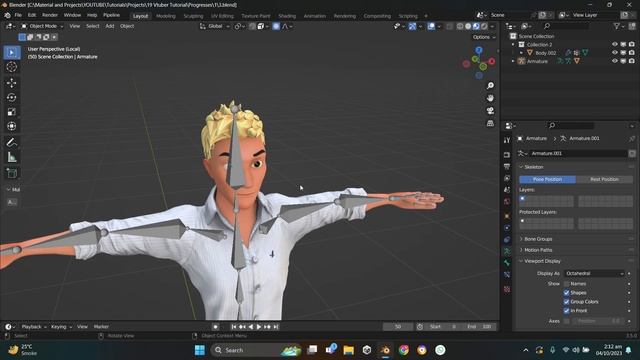 From Blender To VRM Tutorial - Full Body & Facial Rigging + Setup - Blender to VTuber Avatar смотреть онлайн