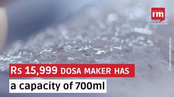 Chennai startup Evochef introduces Automatic Smart Dosa Maker | Evochef EC Flip