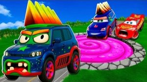 Мультики для малышей .Молния макуин в разных цветах