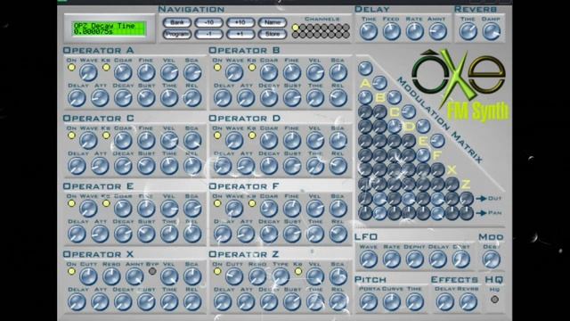 FREE FM SYNTH OXE - 3 MULTITIMBRAL AMBIENT FM SOUND DEMOS смотреть онлайн