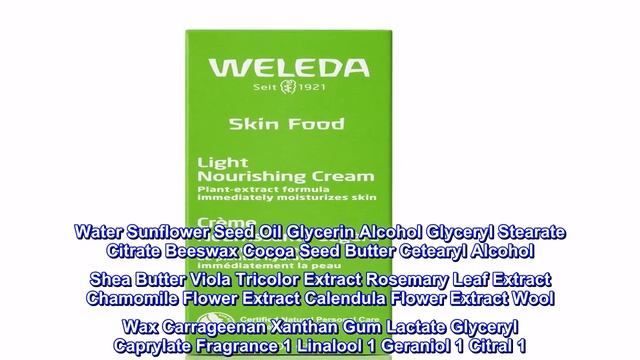Great product - Weleda Skin Food Light Nourishing Body Cream 2.5 Fluid Ounce, Plant Rich Hydrating смотреть онлайн