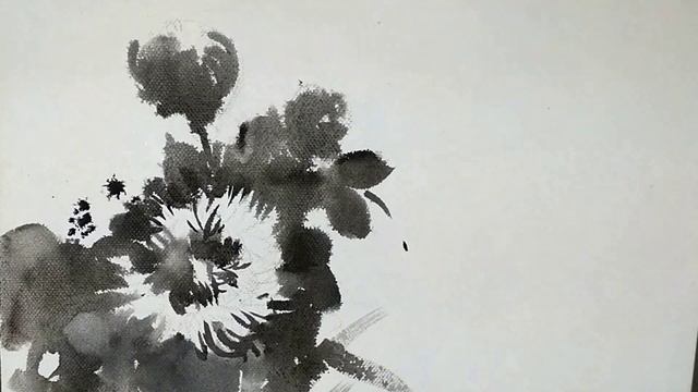 BLACK AND WHITE ABSTRACT WATERCOLOR DEMONSTRATION BY ArtExplain смотреть онлайн