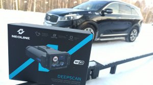 Работа радар-детектора комбо устройства NEOLINE DEEPSCAN.