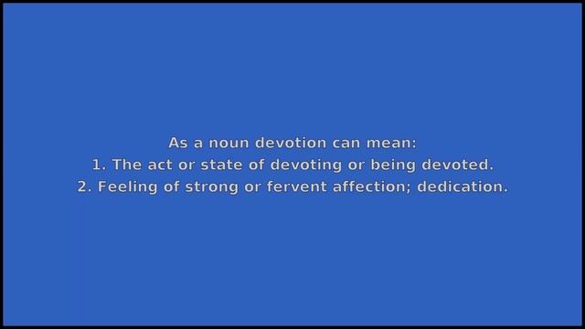 DEVOTION - Meaning and Pronunciation смотреть онлайн