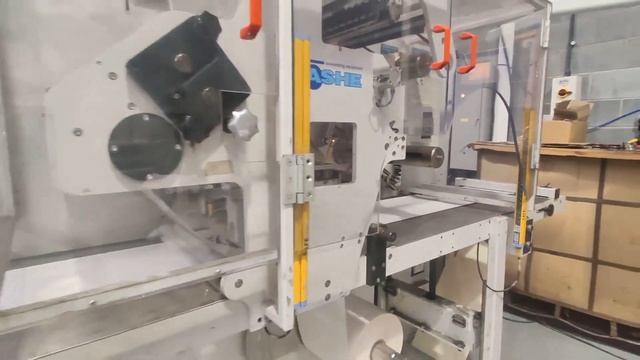 ASHE Opal 410 Turret Rewinder with Slitting running inline with press смотреть онлайн