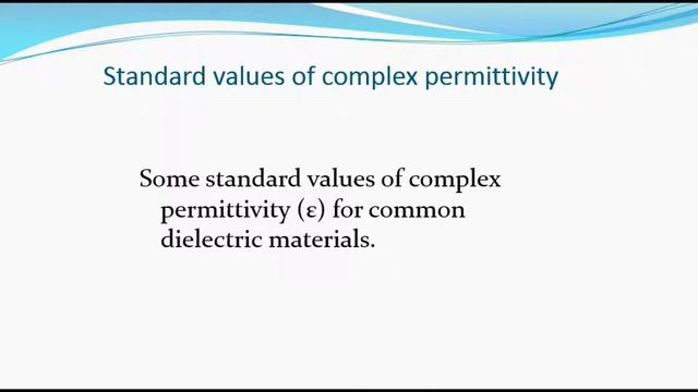 Complex Permittivity of Dielectric смотреть онлайн