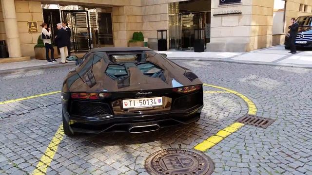 SuperCars In Prague: Lamborghini Aventador LP700-4 Roadster!!! смотреть онлайн